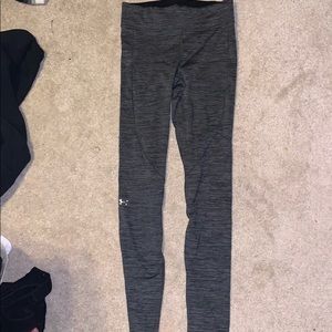 high waisted fleece lined under armor legging